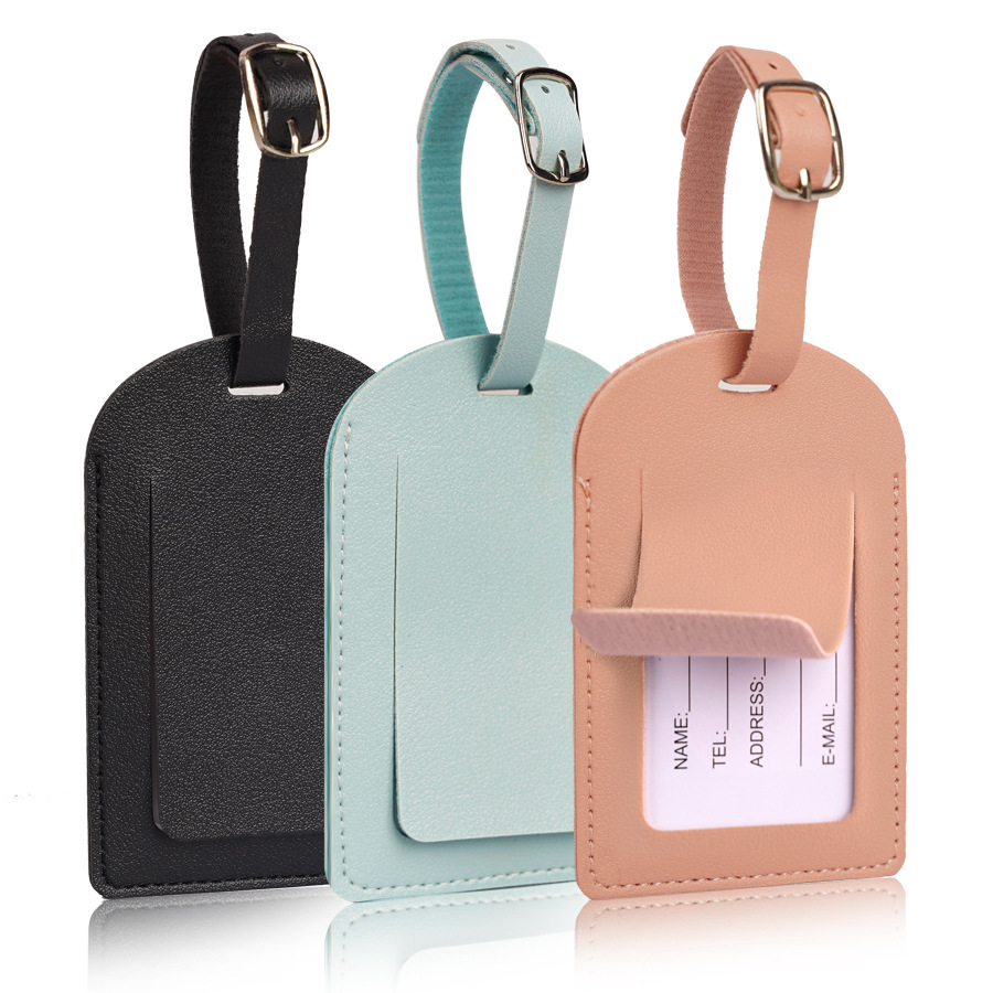 Men Accessories Name - Etiquetas de Bagagem em Couro PU