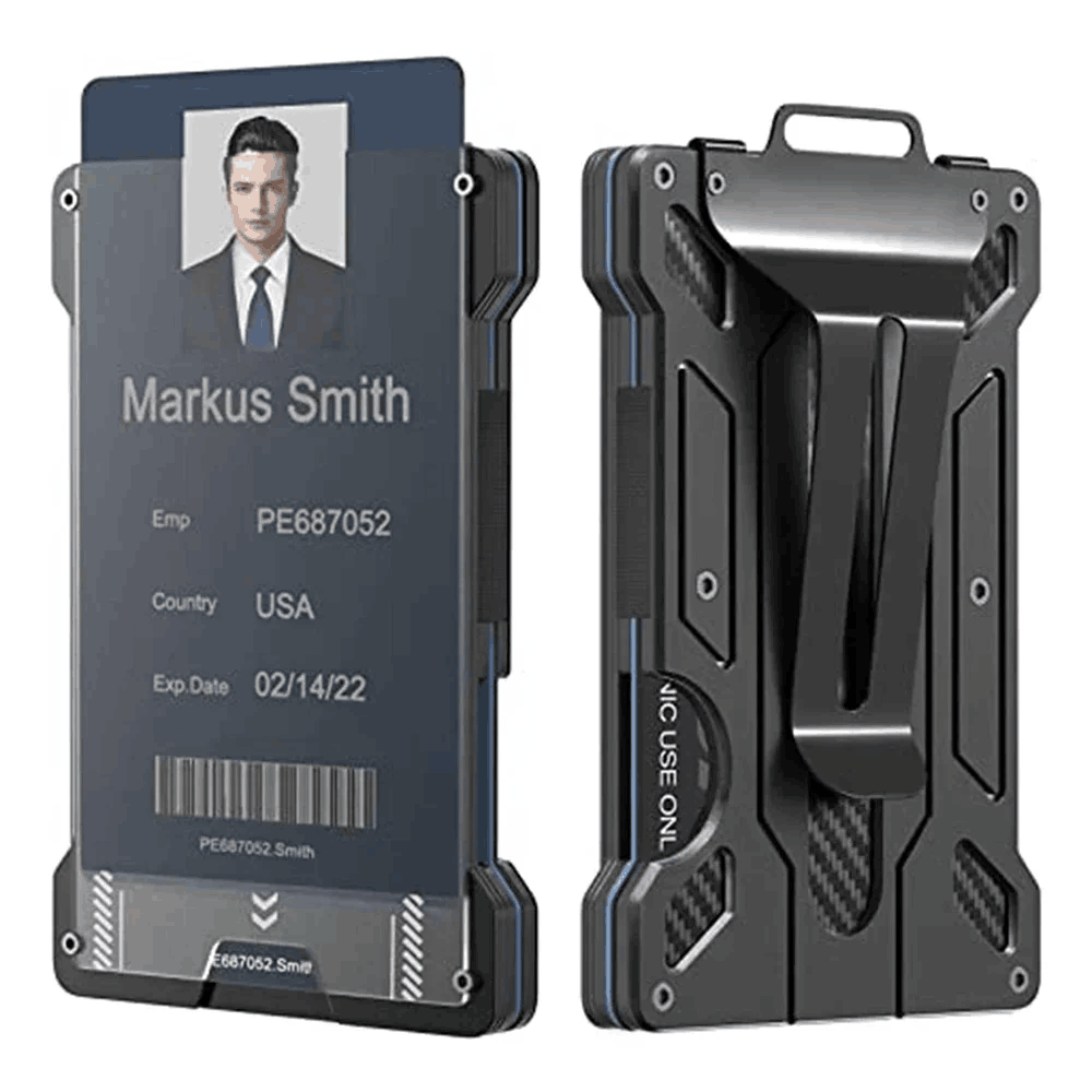 Money Clip Slim - Porta-cartões de Visita e Carteira Fina