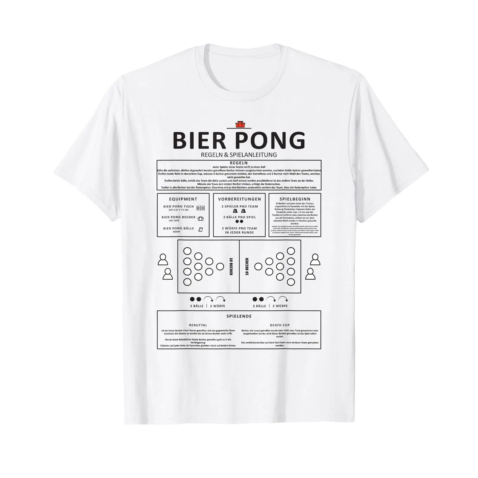 Men Accessories Rule - Acessórios para Beer Pong, Camiseta Divertida