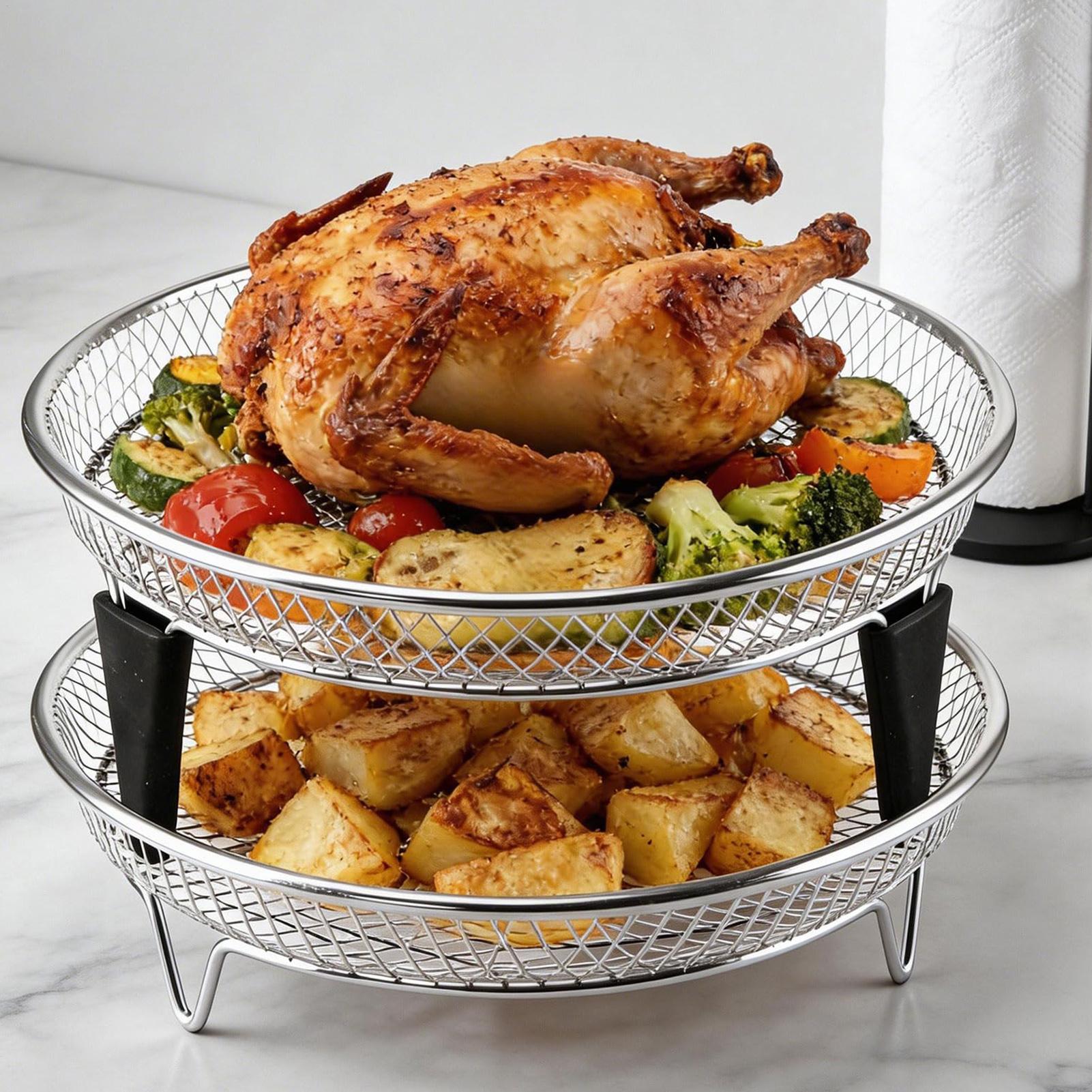 Men'S Accessories Tray - Acessórios para Air Fryer: Bandeja Empilhável