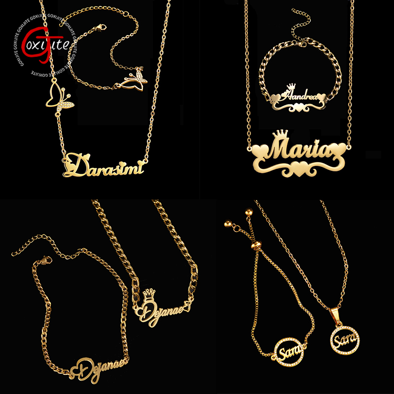 Men Accessories Name - Goxijite personalizar nome colar um conjunto