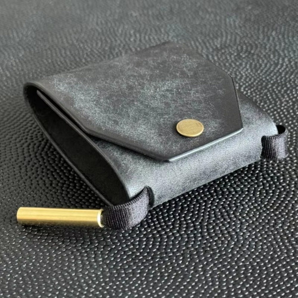 Money Clip Slim - Carteira Pequena de Couro Sólido Multifuncional