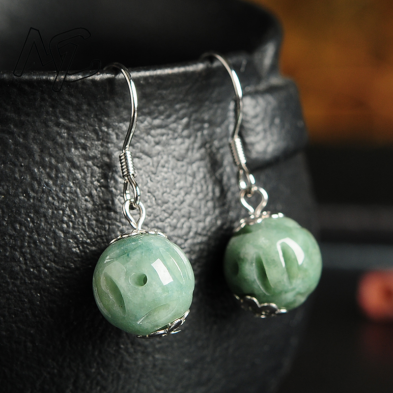 Men'S Accessories Drop Shipping - Natural esmeralda oco grânulo jade diy