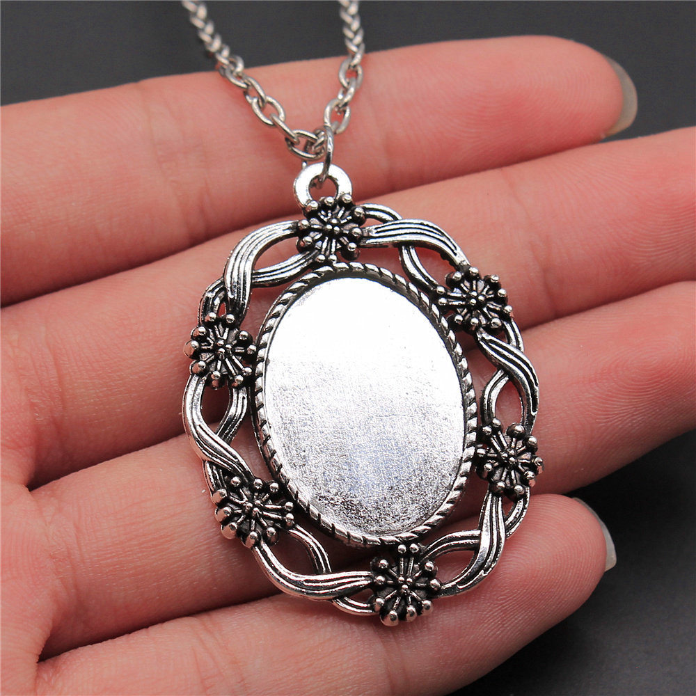 Men'S Accessories Tray - Oval Glass Cabochon Base Setting Tray,