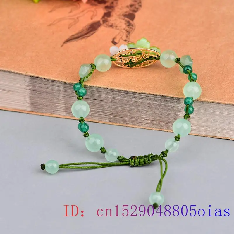 Verde Jade Flor Pulseira para  - Bead Bracelet Men avaliação e preço