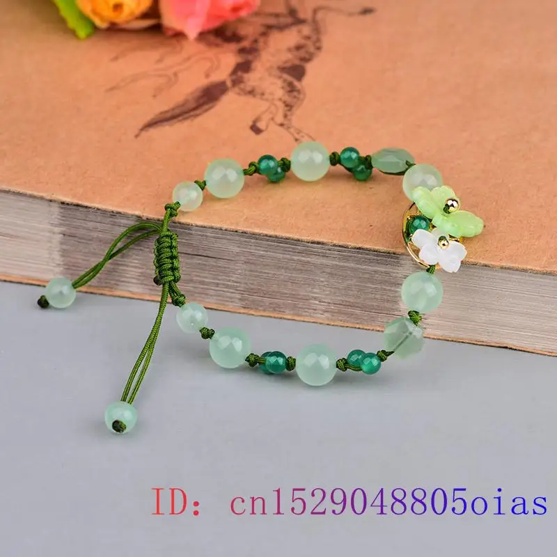 Verde Jade Flor Pulseira para  - Bead Bracelet Men avaliação e preço