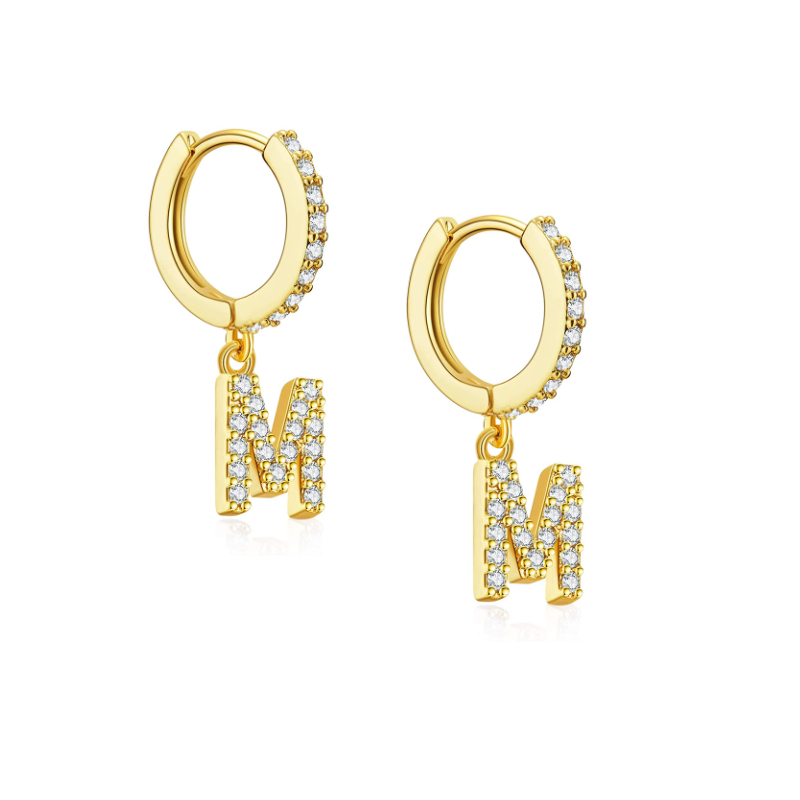 Moda iniciais letras A-Z brinc - Men'S Accessories Drop Shipping avaliação e preço