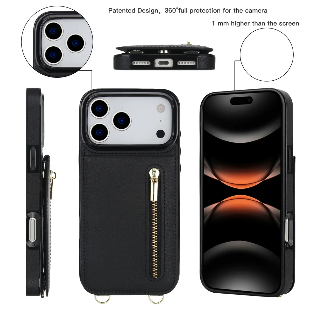 Crossbody zíper carteira titul - Phone Wallet Combo avaliação e preço