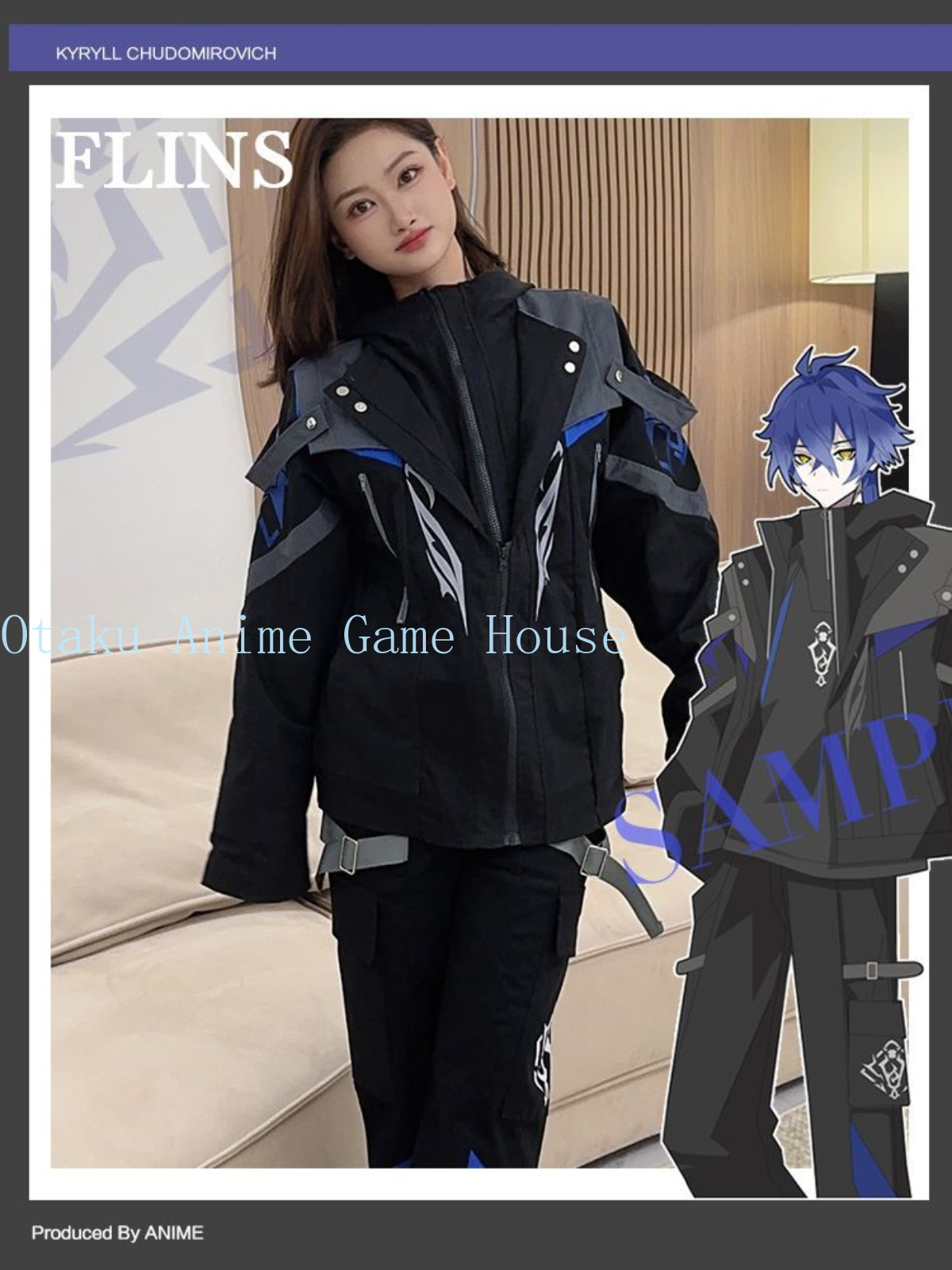 Conjunto de Roupas Genshin Imp - Men Accessories Set avaliação e preço