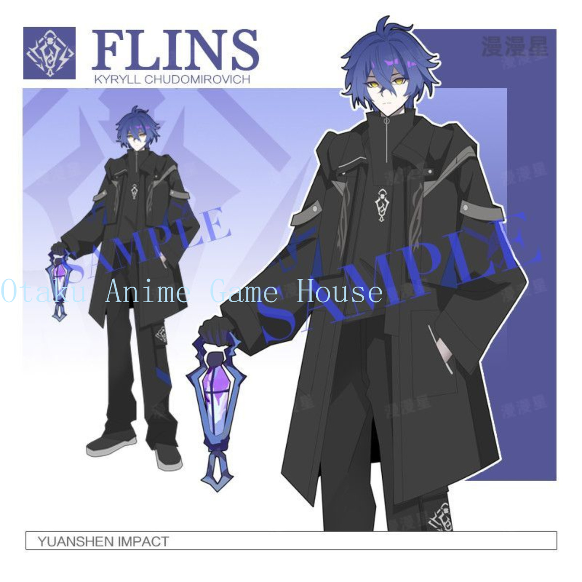 Conjunto de Roupas Genshin Imp - Men Accessories Set avaliação e preço