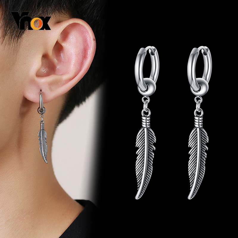 Vnox 1 peça/par brincos pendur - Men'S Accessories Drop Shipping avaliação e preço