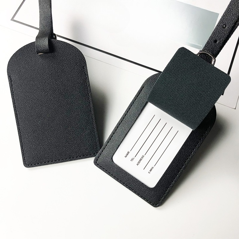 1 etiqueta de bagagem em couro - Men Accessories Name avaliação e preço