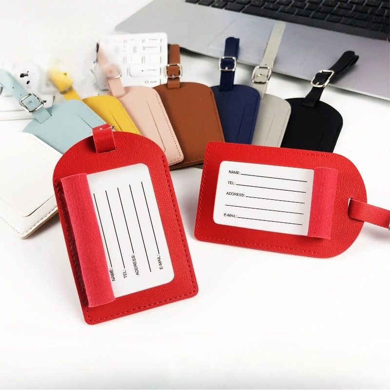 1 etiqueta de bagagem em couro - Men Accessories Name avaliação e preço