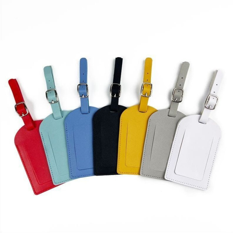 1 etiqueta de bagagem em couro - Men Accessories Name avaliação e preço