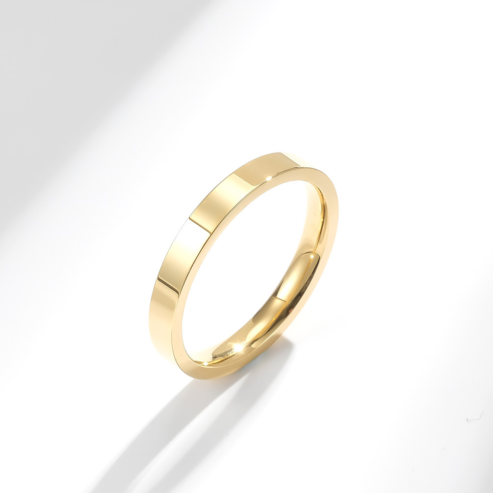 3mm clássico simples aço inoxi - Men Accessories Name avaliação e preço