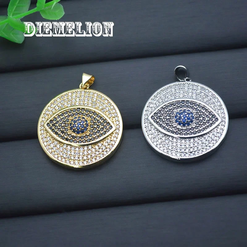 Pingente Grande Redondo de Zir - Men Accessories Evil Eye avaliação e preço