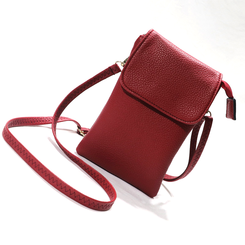 Bolsa de Couro Feminina para T - Phone Wallet Combo avaliação e preço