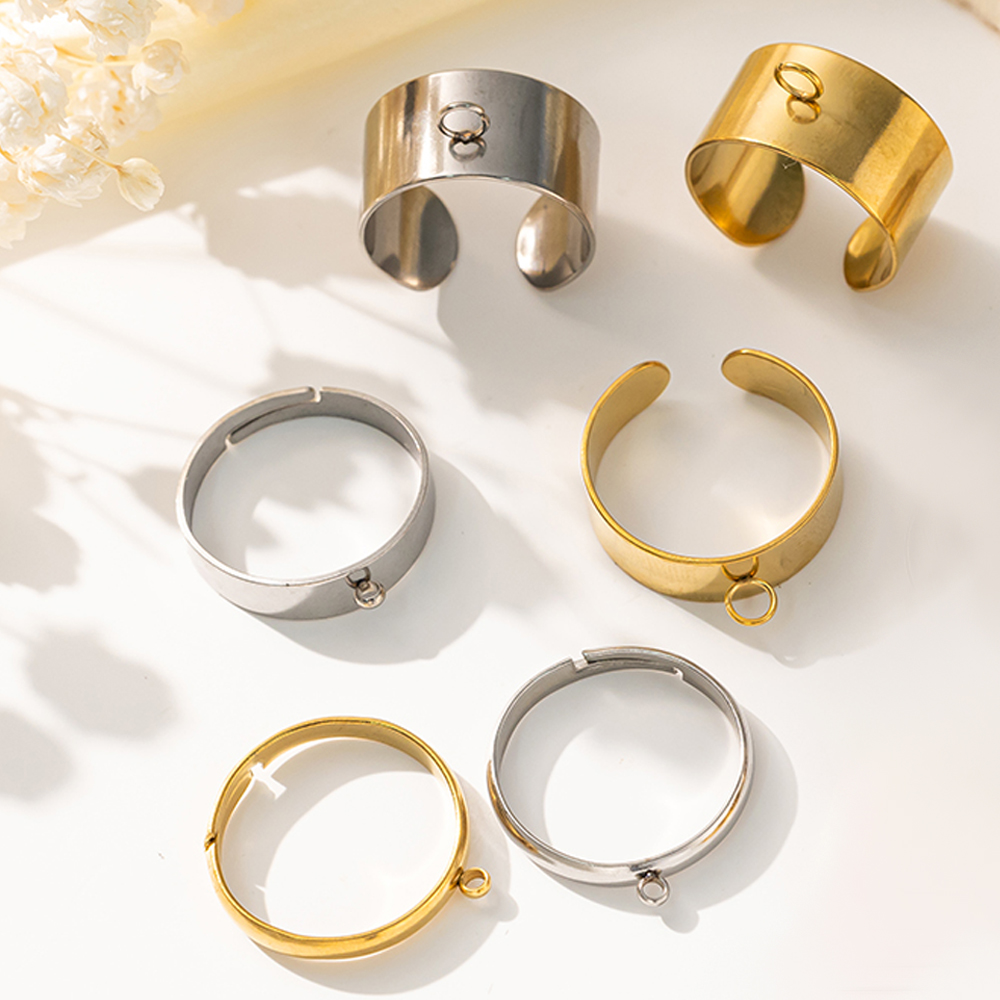 5 pçs/lote aço inoxidável cor  - Men'S Accessories Rings avaliação e preço