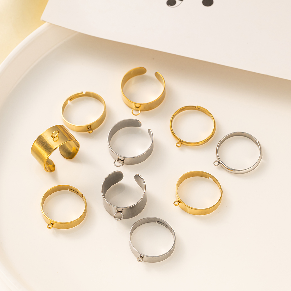 5 pçs/lote aço inoxidável cor  - Men'S Accessories Rings avaliação e preço