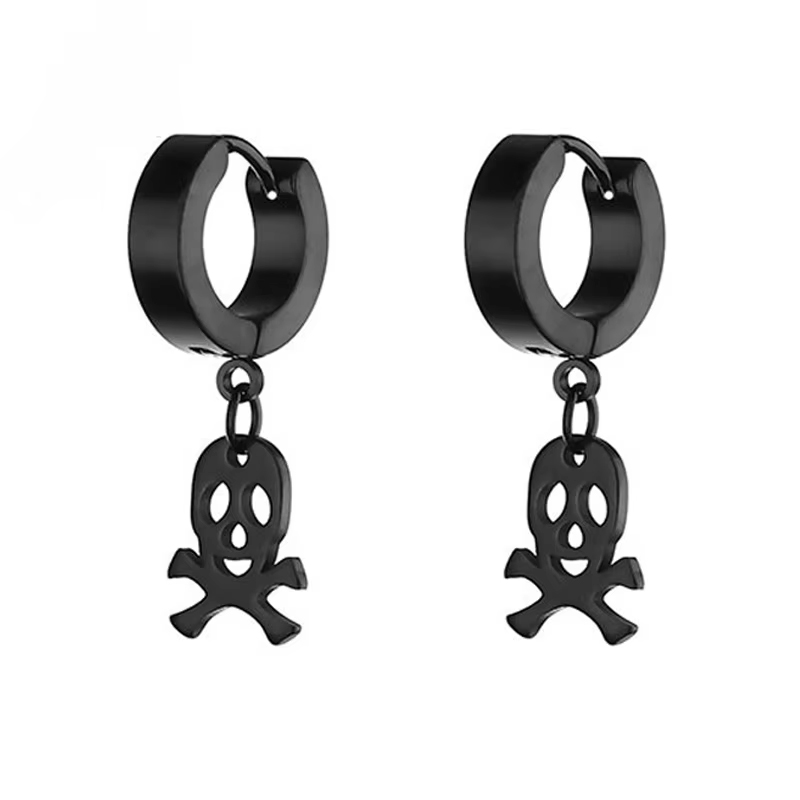 2023 novo preto punk aço inoxi - Men'S Accessories Drop Shipping avaliação e preço